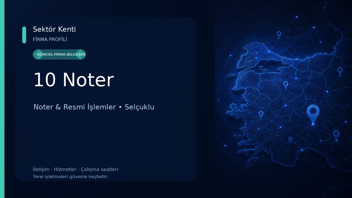 10 Noter Noter & Resmi İşlemler