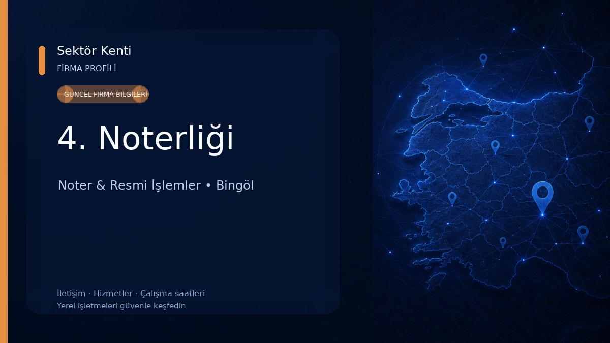 4. Noterliği Noter & Resmi İşlemler