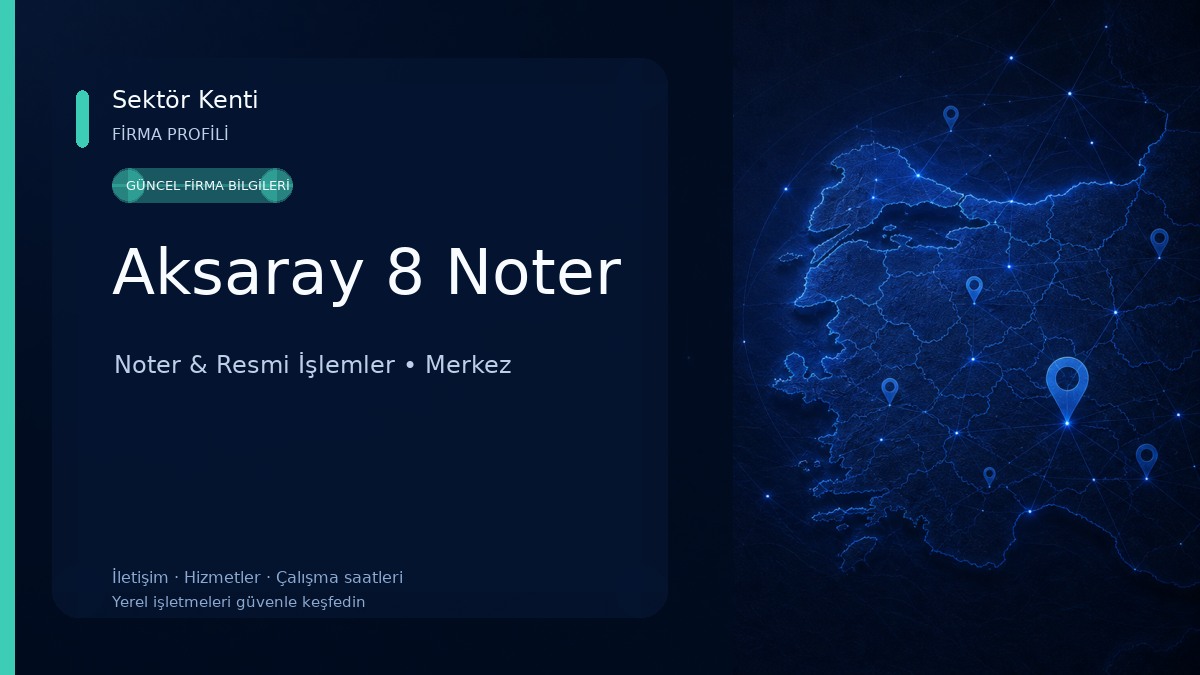 Aksaray 8 Noter