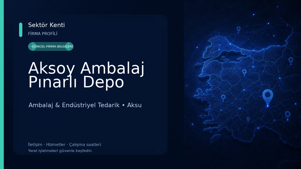 Aksoy Ambalaj Pınarlı Depo Ambalaj & Endüstriyel Tedarik
