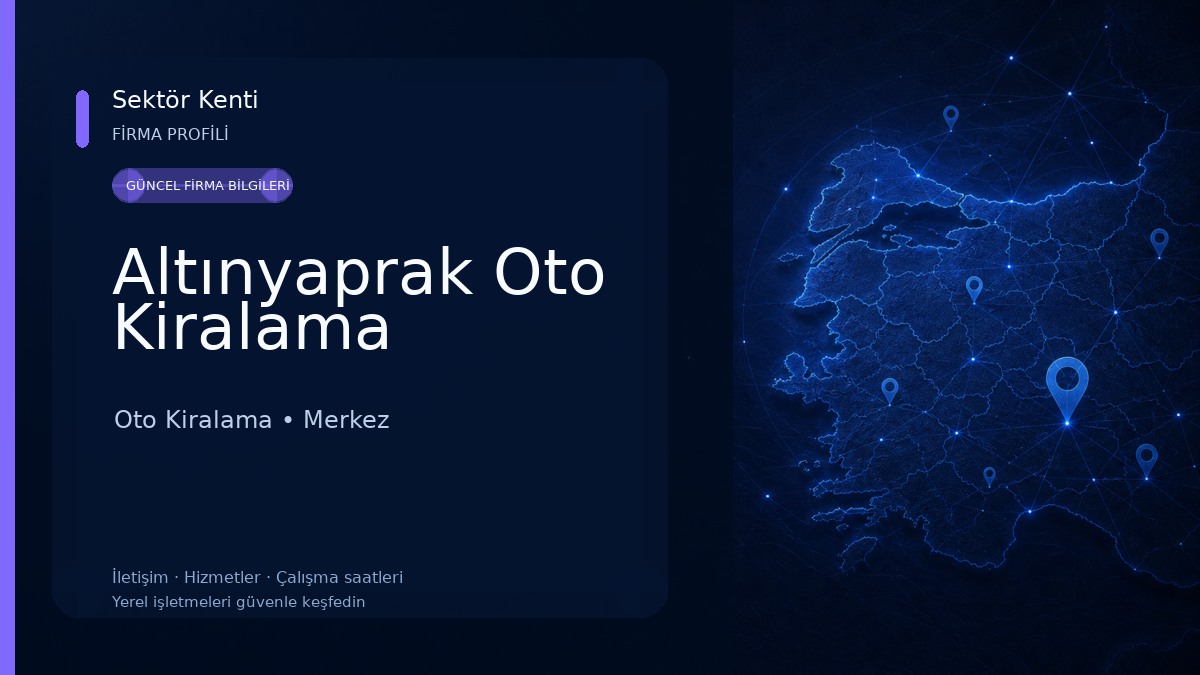 Altınyaprak Oto Kiralama