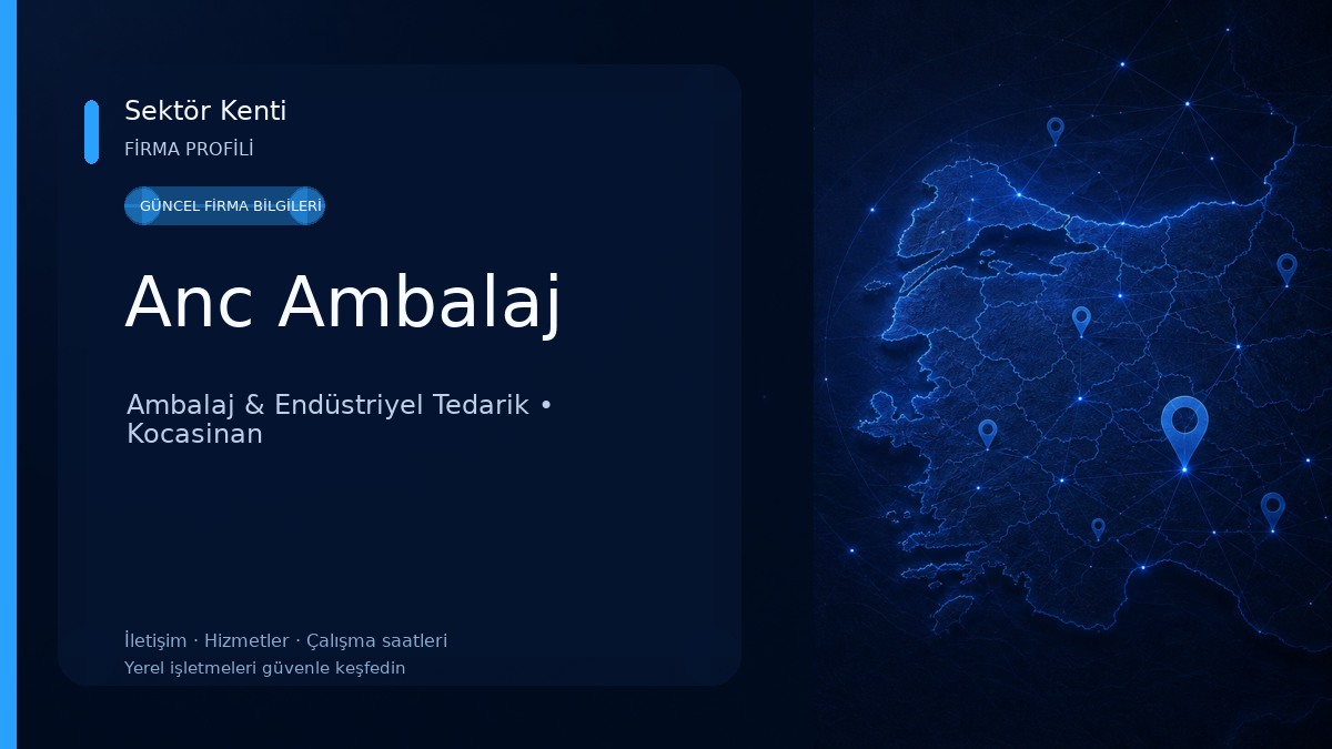 Anc Ambalaj Ambalaj & Endüstriyel Tedarik