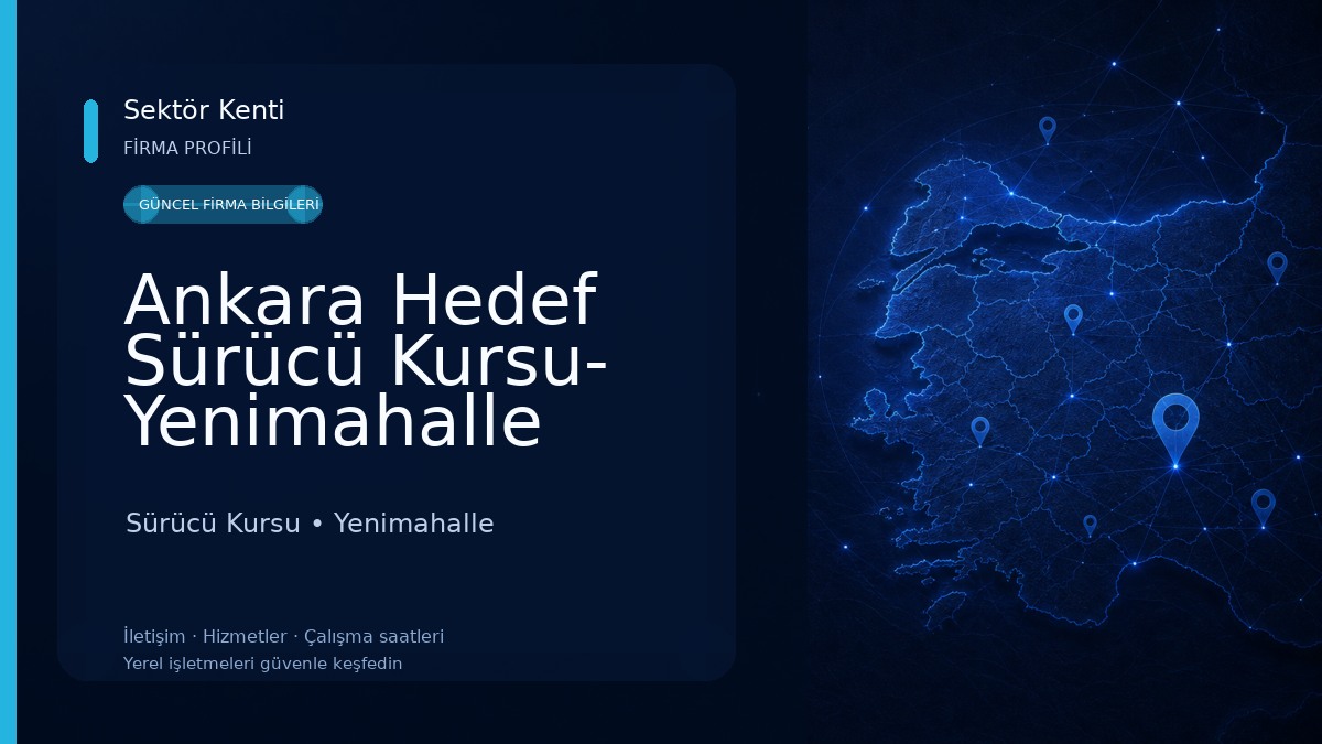 Ankara Hedef Sürücü Kursu- Yenimahalle Batıkent Motorlu Taşıtlar Ehliyet Kursu Sürücü Kursu