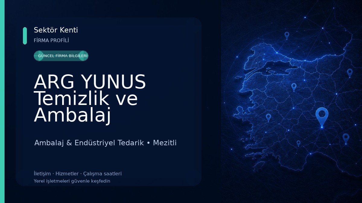 ARG YUNUS Temizlik ve Ambalaj Malzemeleri 