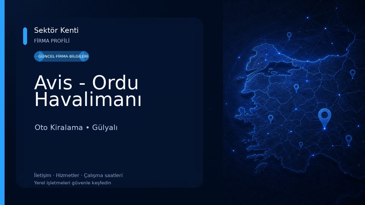 Avis - Ordu Havalimanı Oto Kiralama