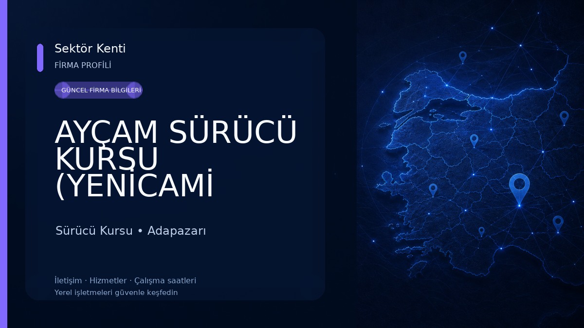 AYÇAM SÜRÜCÜ KURSU (YENİCAMİ ŞUBESİ) Sürücü Kursu