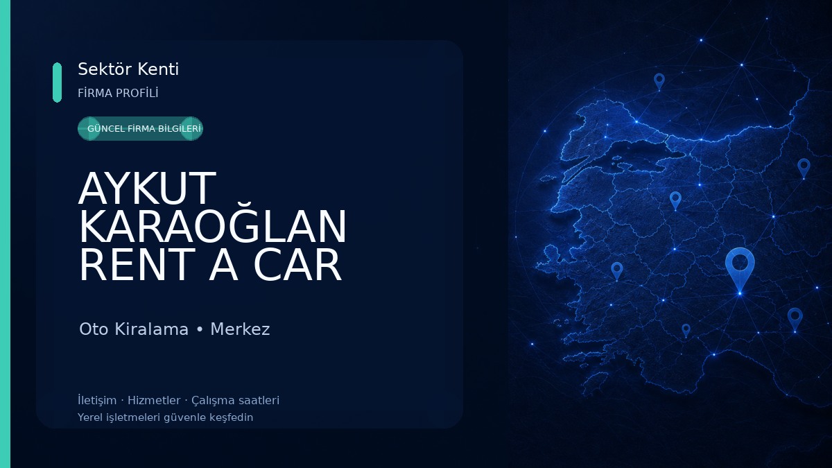 AYKUT KARAOĞLAN RENT A CAR AĞRI/MERKEZ Oto Kiralama