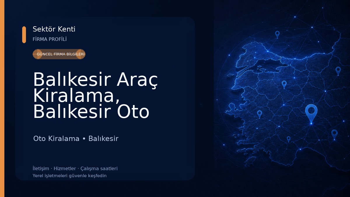 Balıkesir Araç Kiralama, Balıkesir Oto Kiralama Oto Kiralama