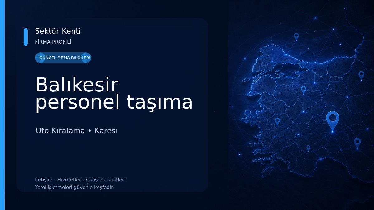 Balıkesir personel taşıma Oto Kiralama