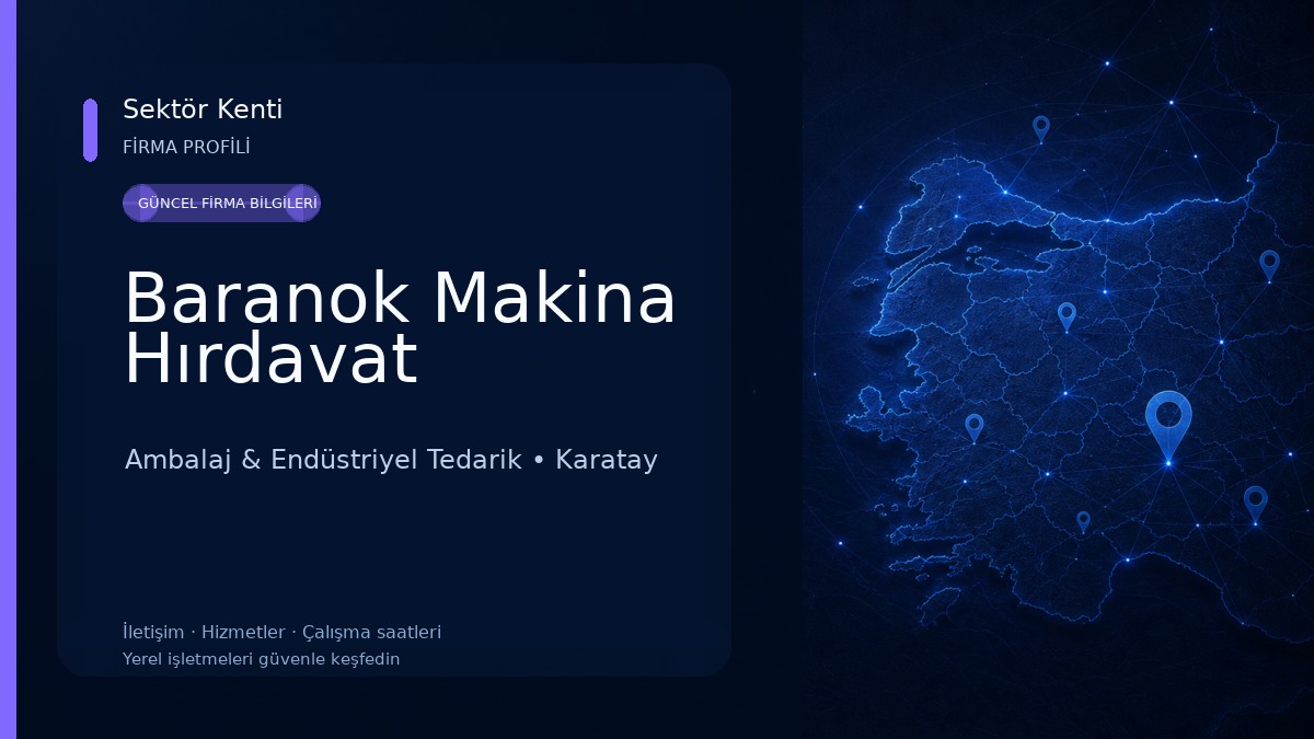 Baranok Makina Hırdavat Ambalaj & Endüstriyel Tedarik