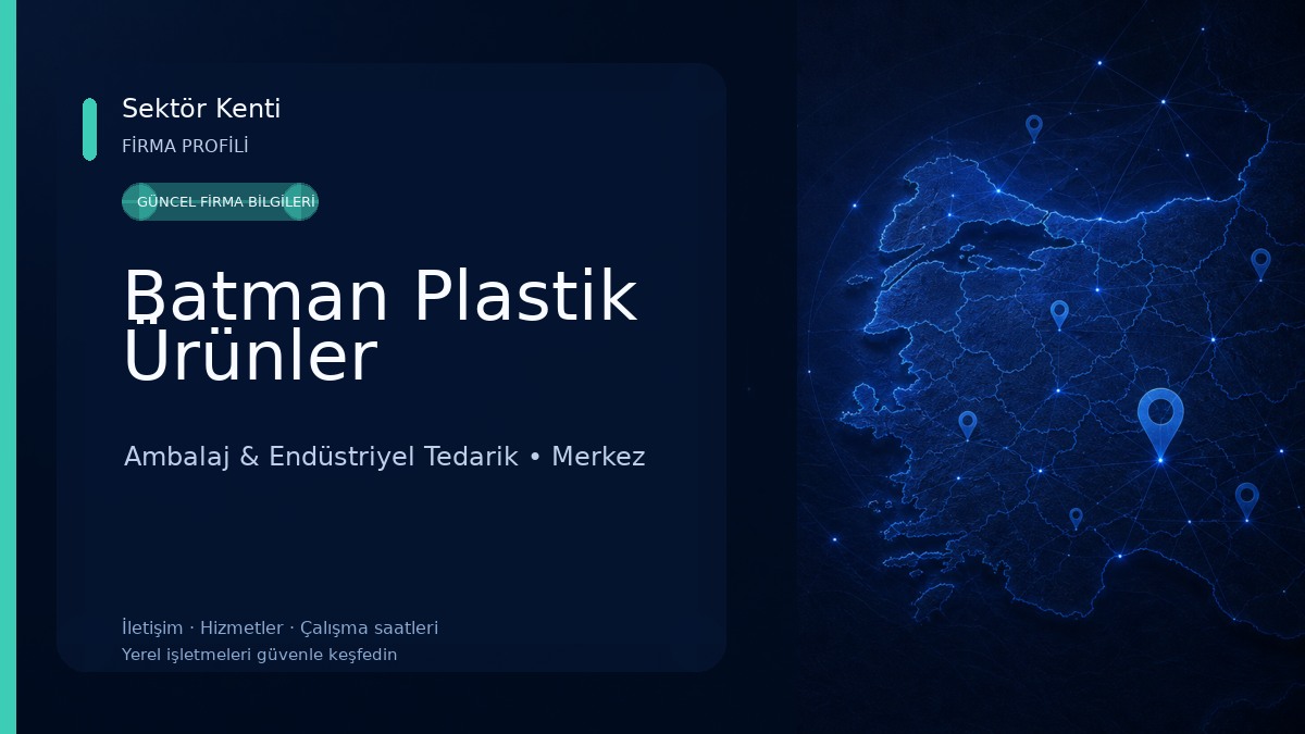 Batman Plastik Ürünler