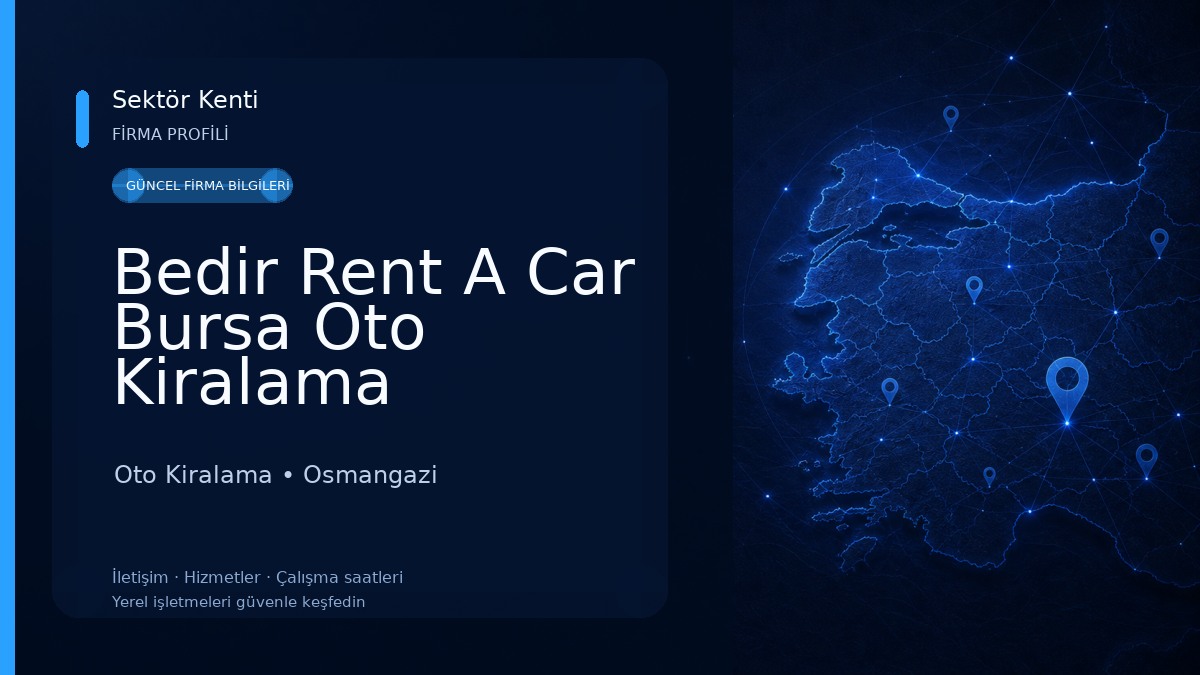 Bedir Rent A Car Bursa Oto Kiralama 