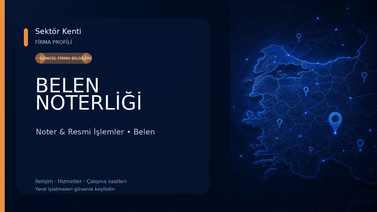 BELEN NOTERLİĞİ Noter & Resmi İşlemler