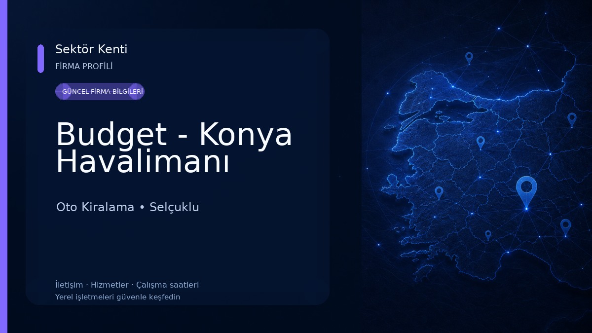 Budget - Konya Havalimanı Oto Kiralama