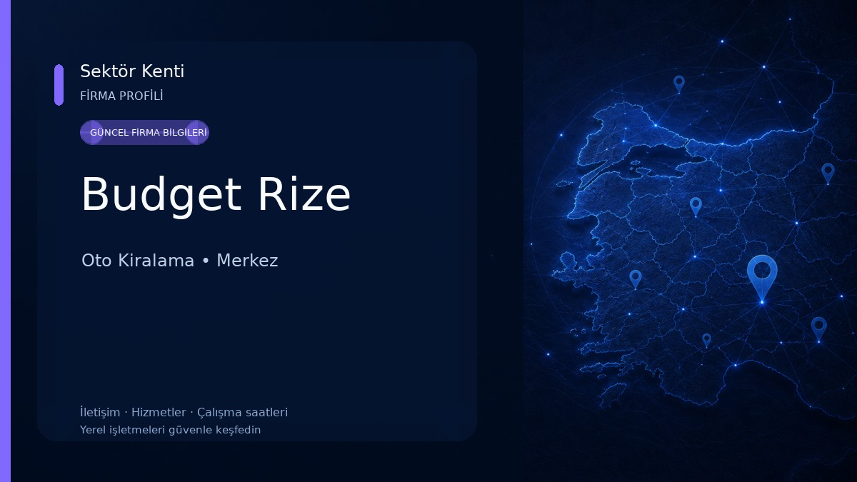 Budget Rize Oto Kiralama