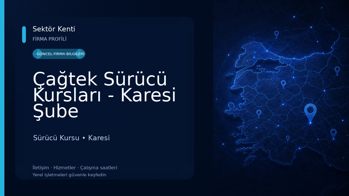 Çağtek Sürücü Kursları - Karesi Şube