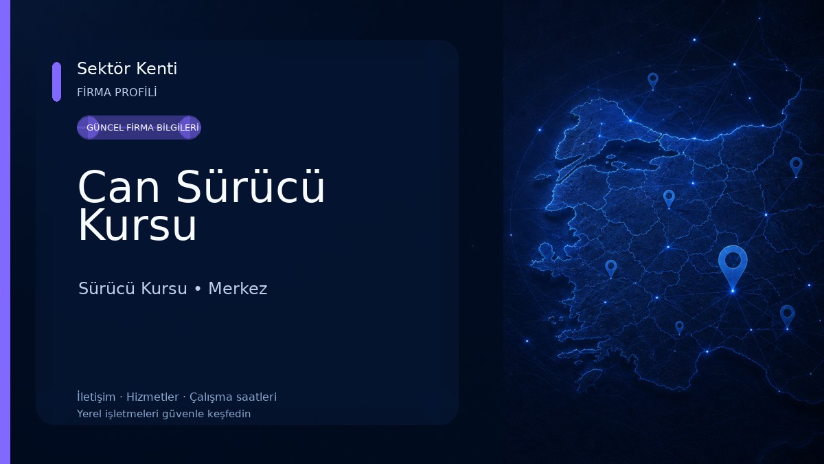 Can Sürücü Kursu Sürücü Kursu