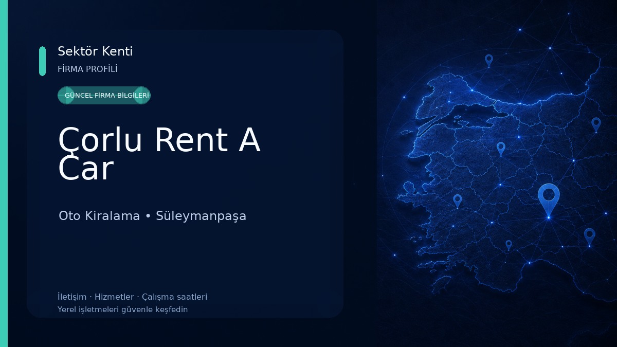 Çorlu Rent A Car Oto Kiralama