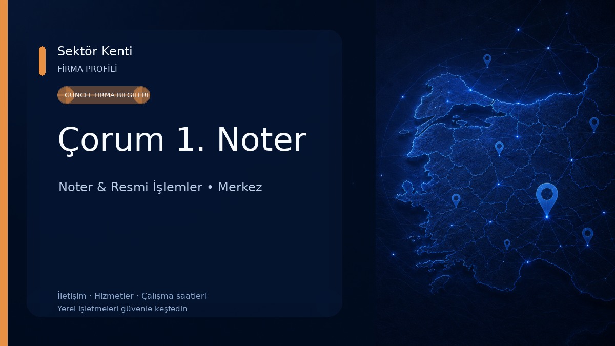 Çorum 1. Noter 