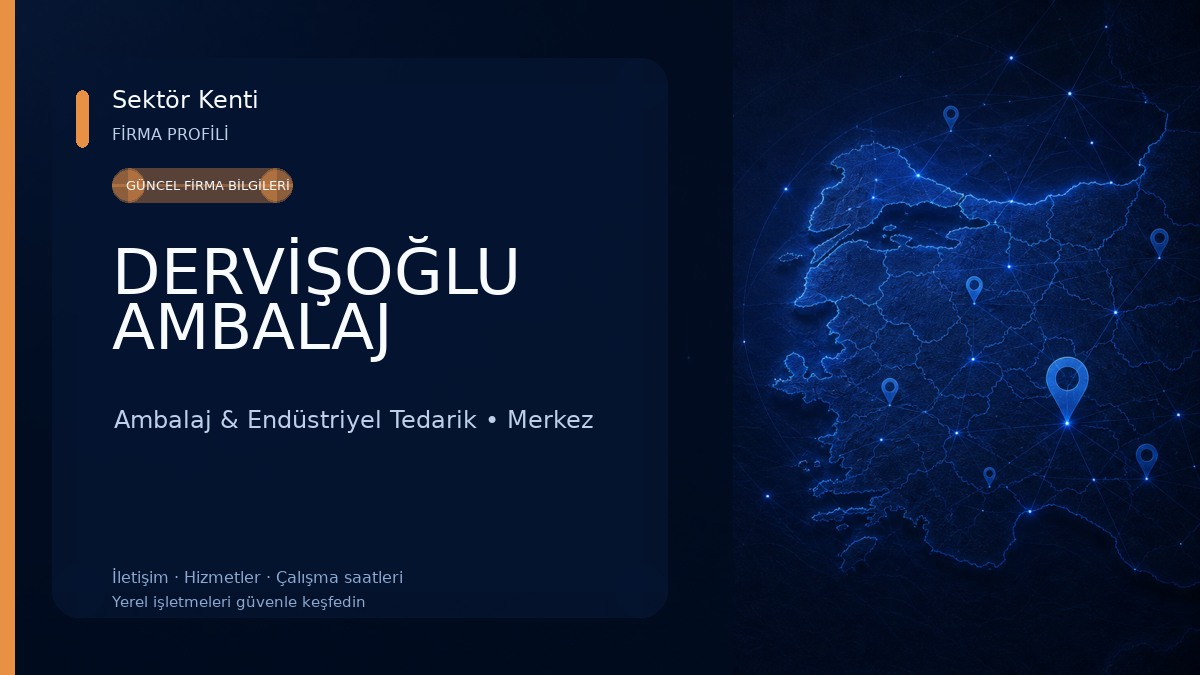 DERVİŞOĞLU AMBALAJ Ambalaj & Endüstriyel Tedarik