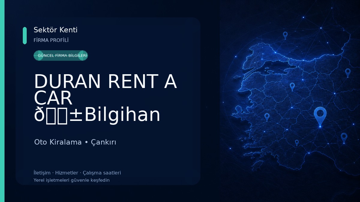 DURAN RENT A CAR 📱Bilgihan Oto Kiralama
