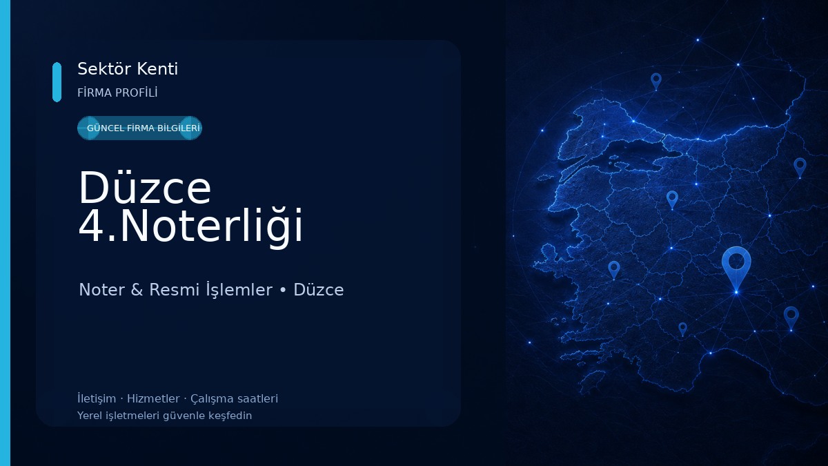 Düzce 4.Noterliği 