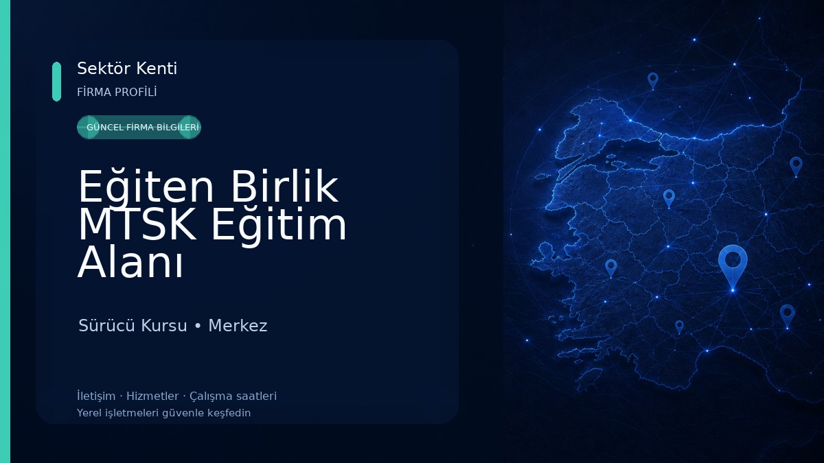 Eğiten Birlik MTSK Eğitim Alanı 