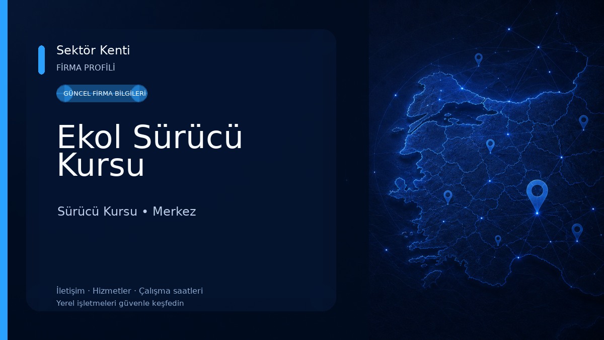 Ekol Sürücü Kursu Sürücü Kursu