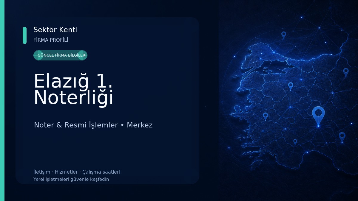 Elazığ 1. Noterliği 