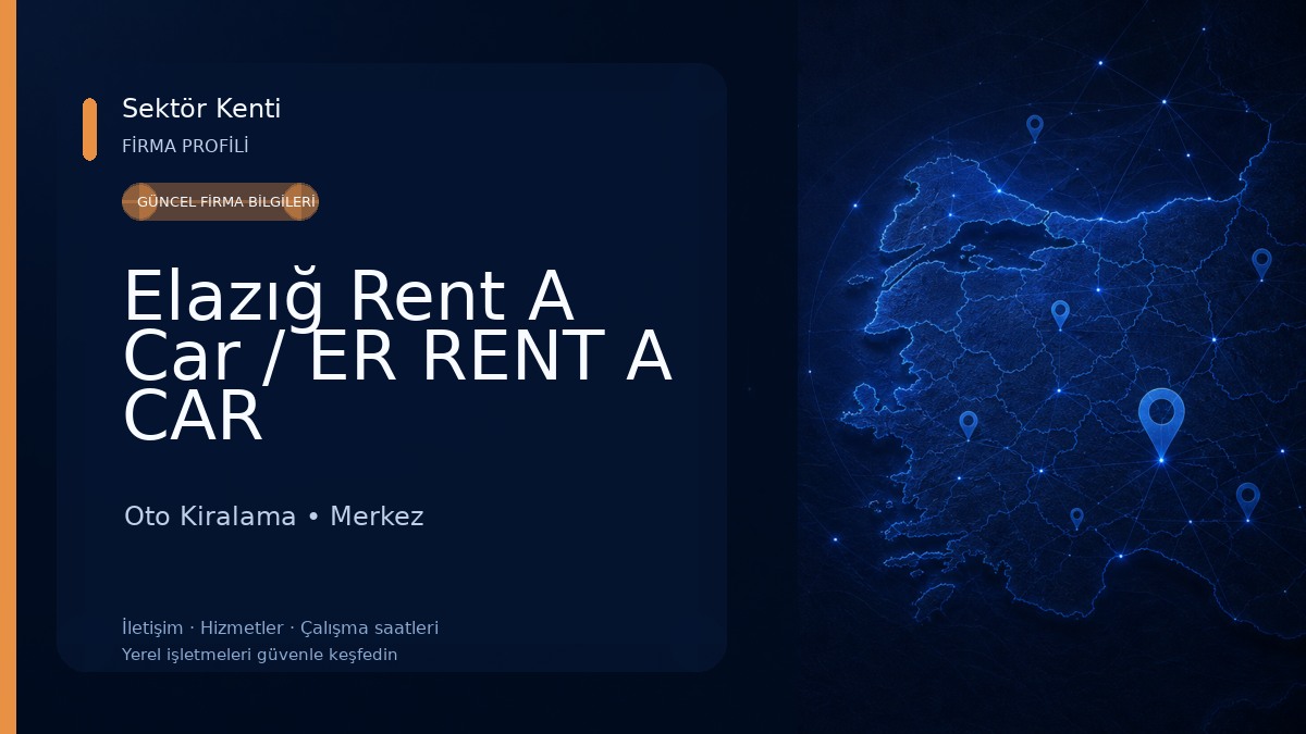 Elazığ Rent A Car / ER RENT A CAR 