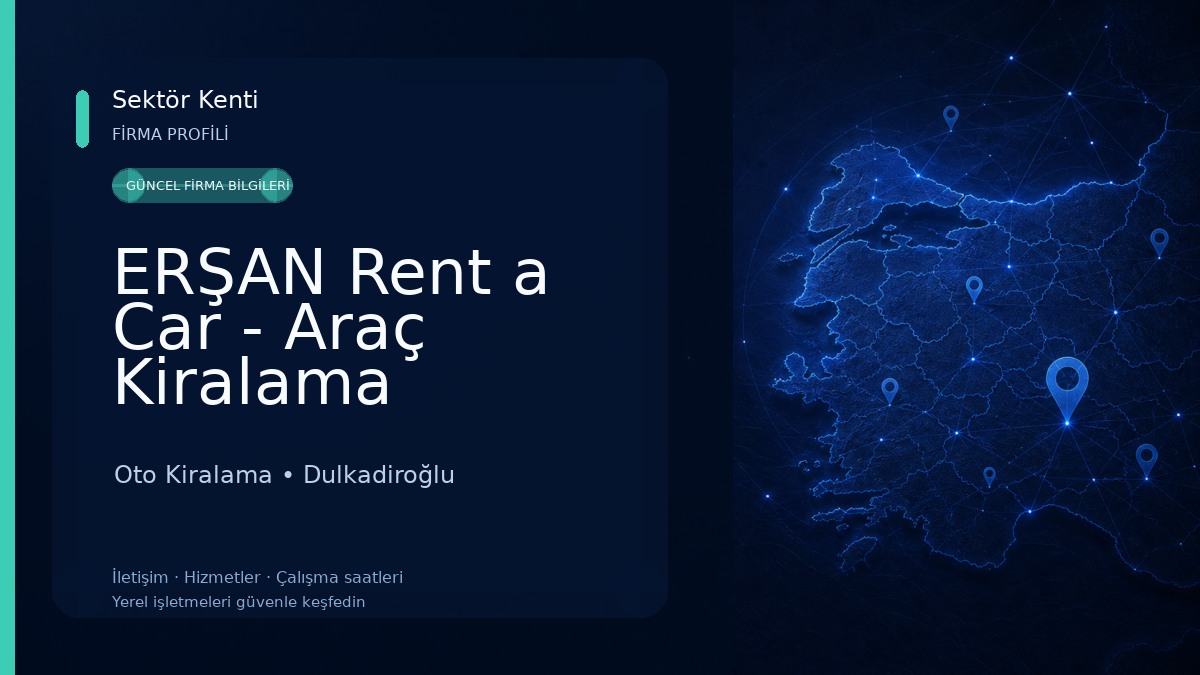 ERŞAN Rent a Car - Araç Kiralama Hizmetleri 