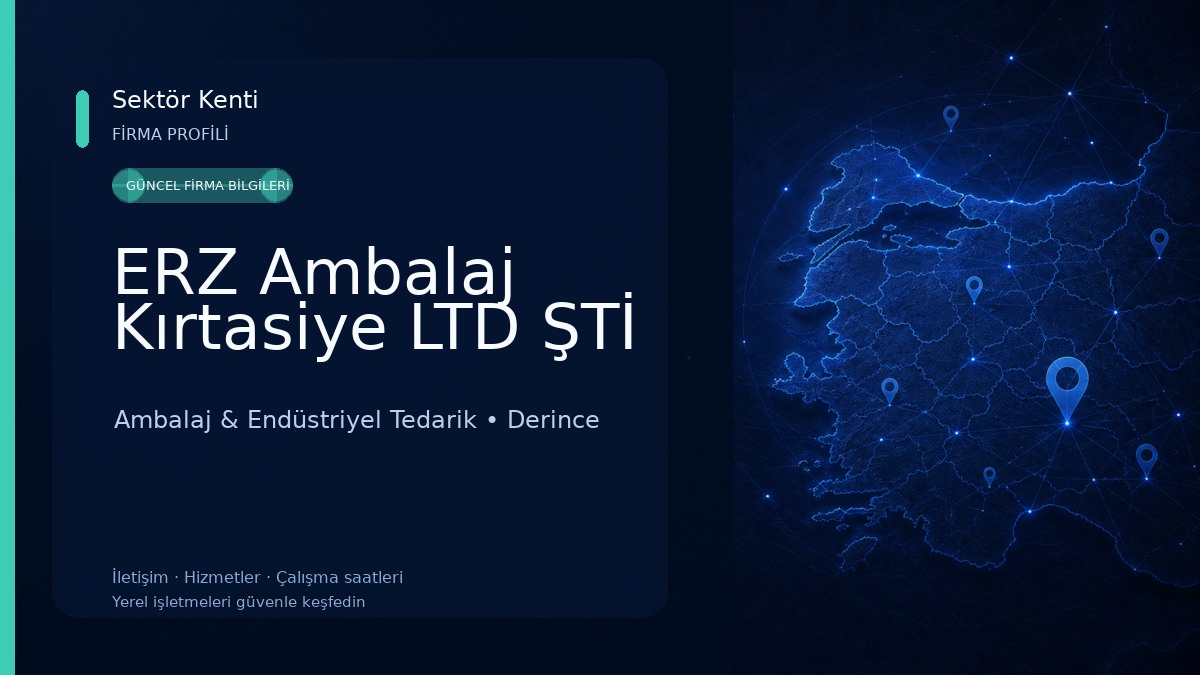 ERZ Ambalaj Kırtasiye LTD ŞTİ Ambalaj & Endüstriyel Tedarik