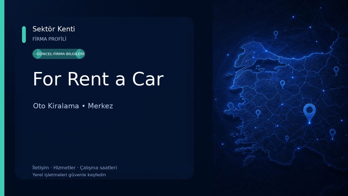 For Rent a Car Oto Kiralama