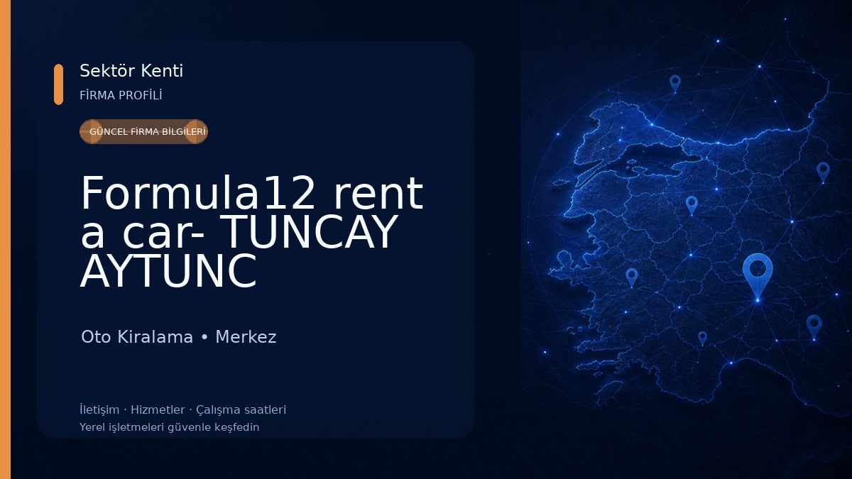 Formula12 rent a car- TUNCAY AYTUNC Oto Kiralama