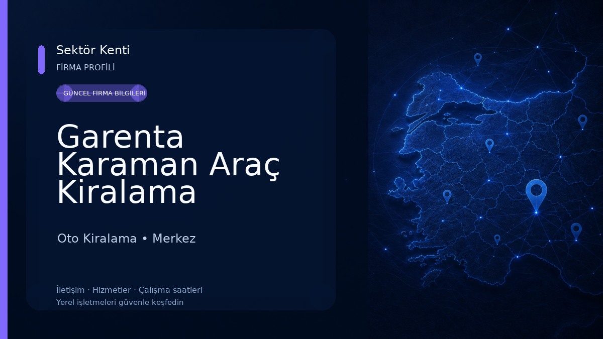Garenta Karaman Araç Kiralama