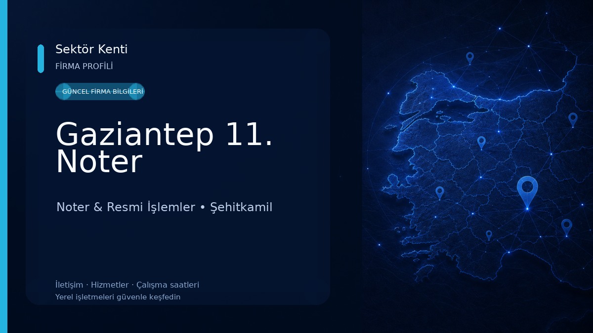 Gaziantep 11. Noter 
