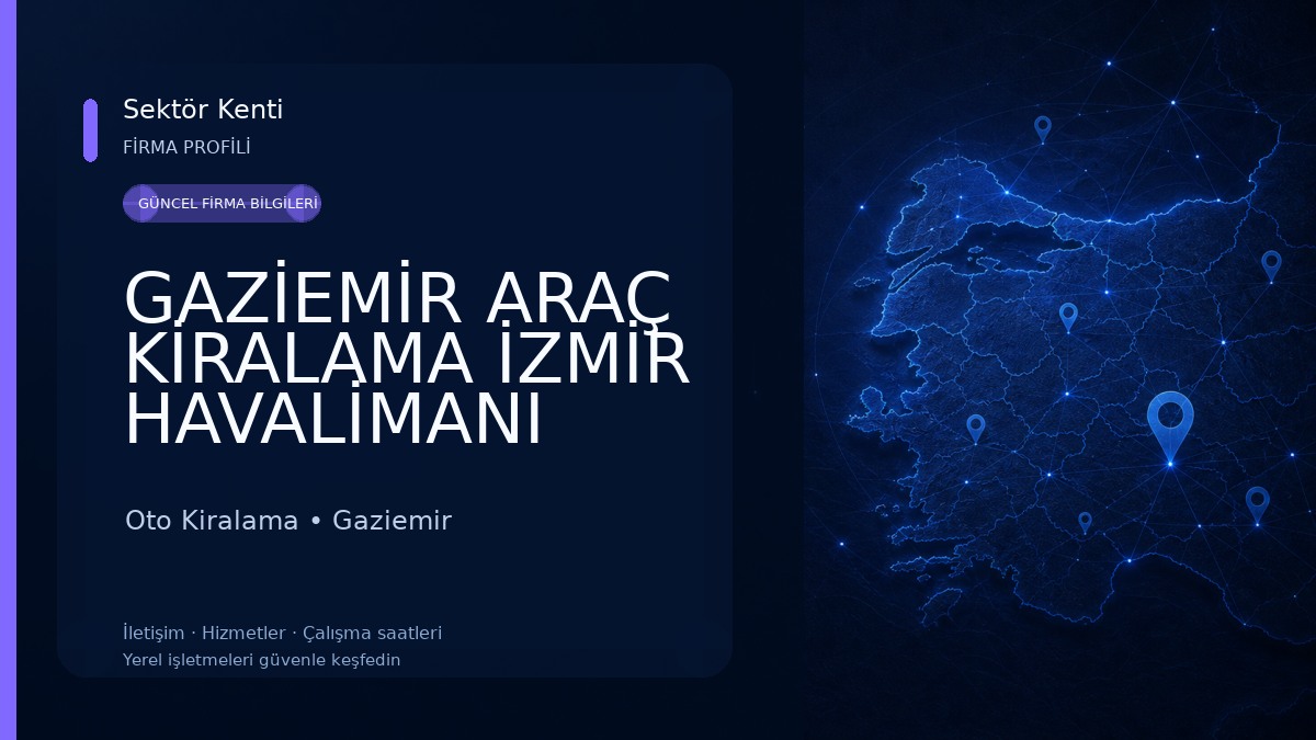 GAZİEMİR ARAÇ KİRALAMA İZMİR HAVALİMANI RENT A CAR