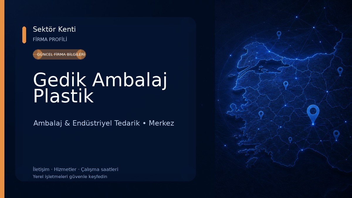 Gedik Ambalaj Plastik Ambalaj & Endüstriyel Tedarik