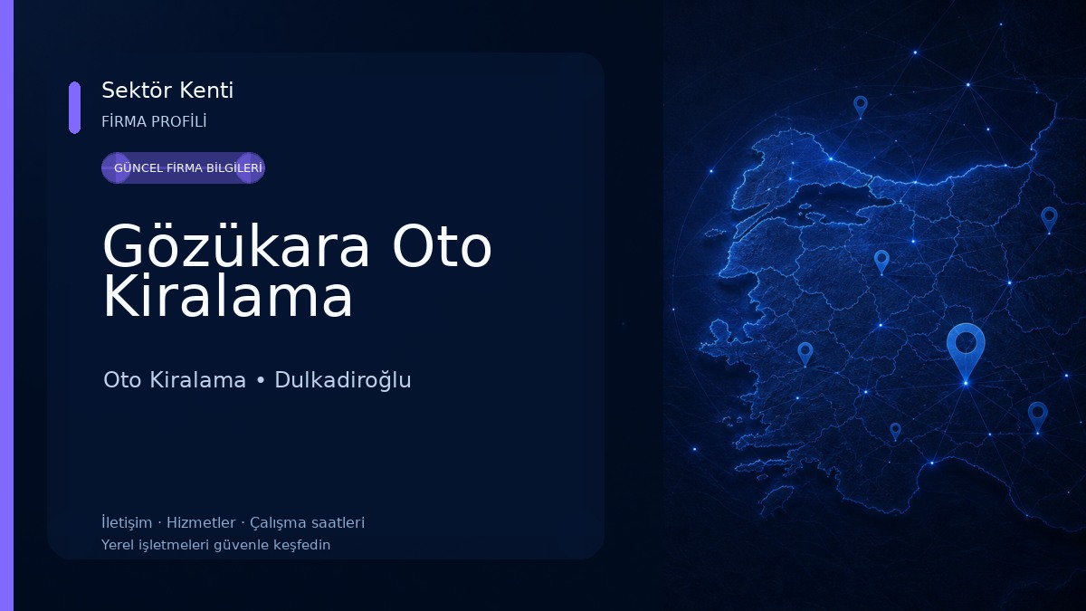 Gözükara Oto Kiralama Oto Kiralama
