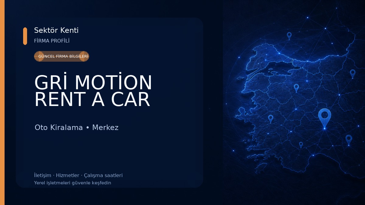 GRİ MOTİON RENT A CAR Oto Kiralama