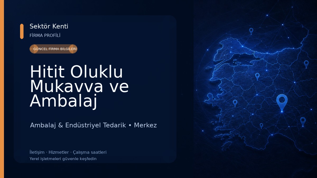 Hitit Oluklu Mukavva ve Ambalaj San.Tic.A.Ş. Ambalaj & Endüstriyel Tedarik