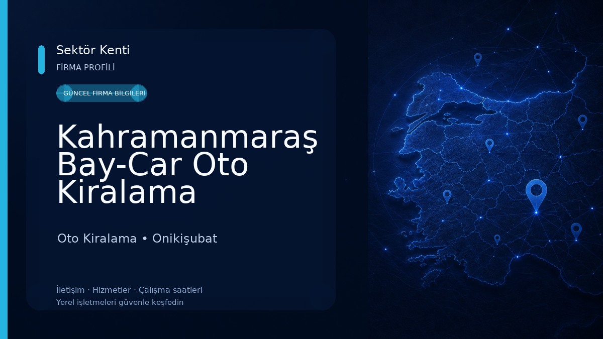 Kahramanmaraş Bay-Car Oto Kiralama Oto Kiralama