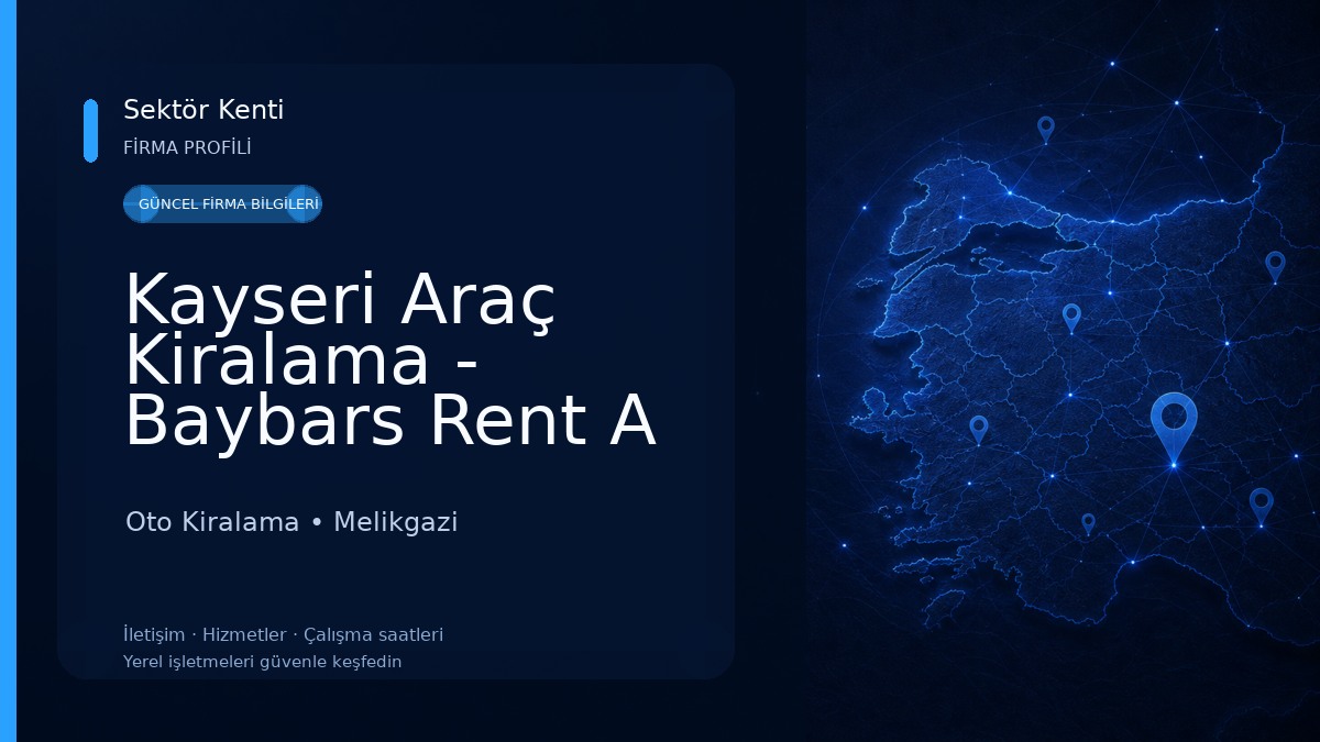 Kayseri Araç Kiralama - Baybars Rent A Car 