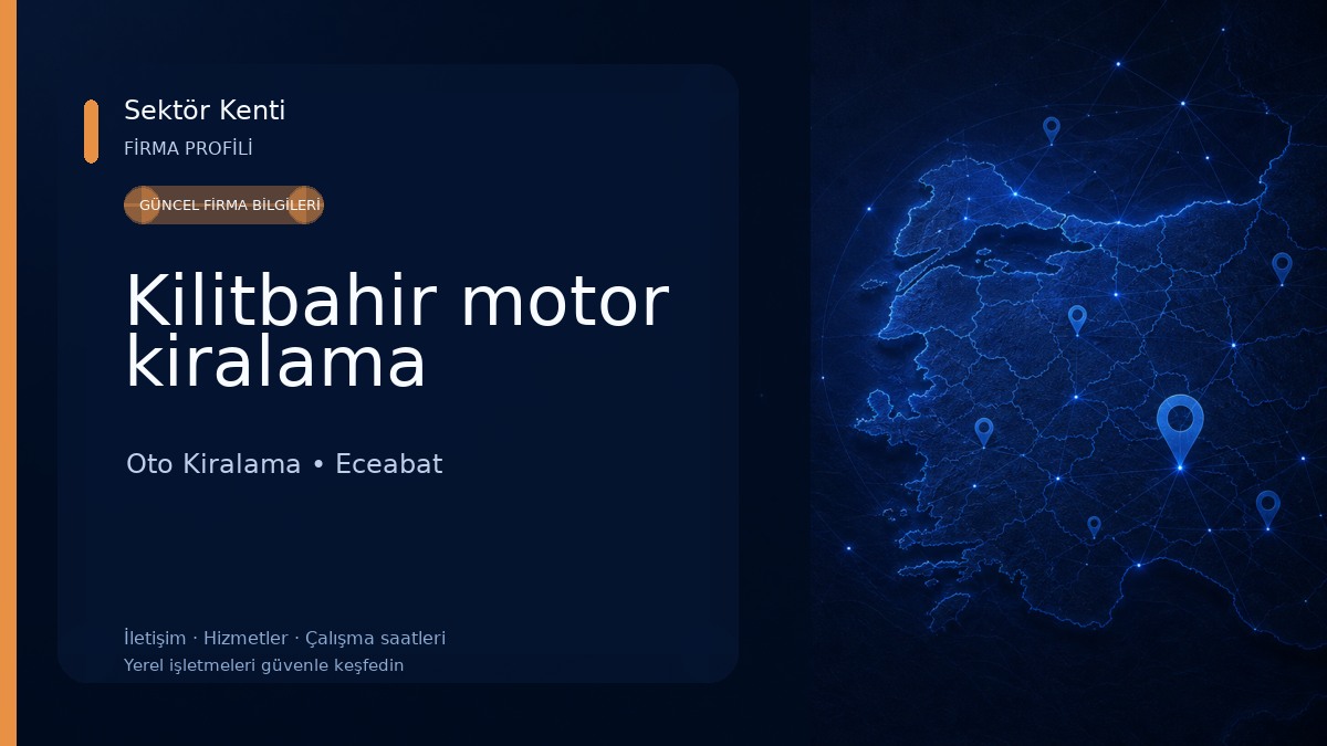Kilitbahir motor kiralama Oto Kiralama