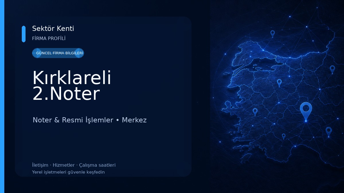 Kırklareli 2.Noter
