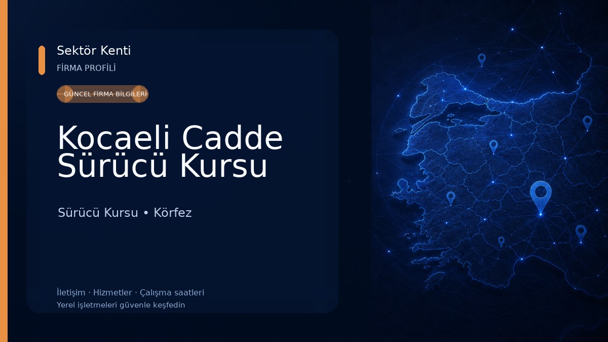 Kocaeli Cadde Sürücü Kursu Sürücü Kursu