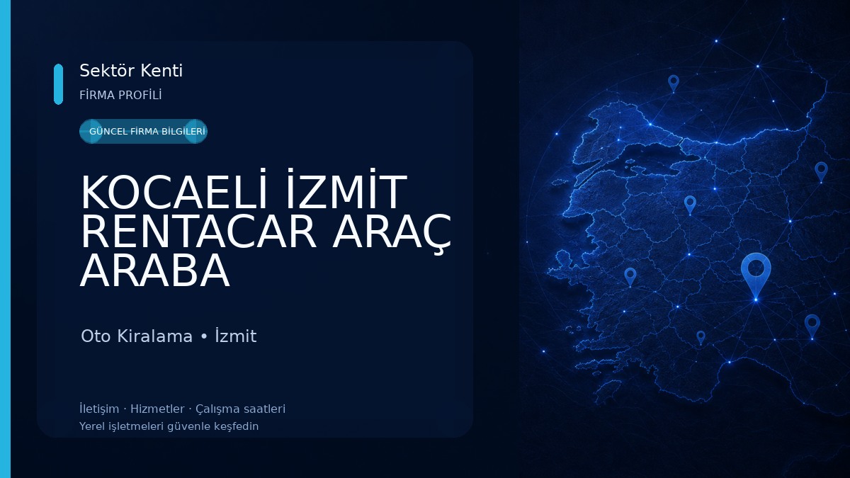 KOCAELİ İZMİT RENTACAR ARAÇ ARABA KİRALAMA Oto Kiralama