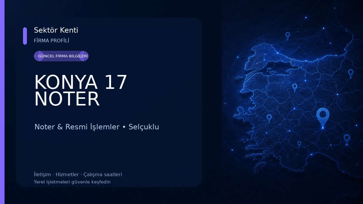 KONYA 17 NOTER