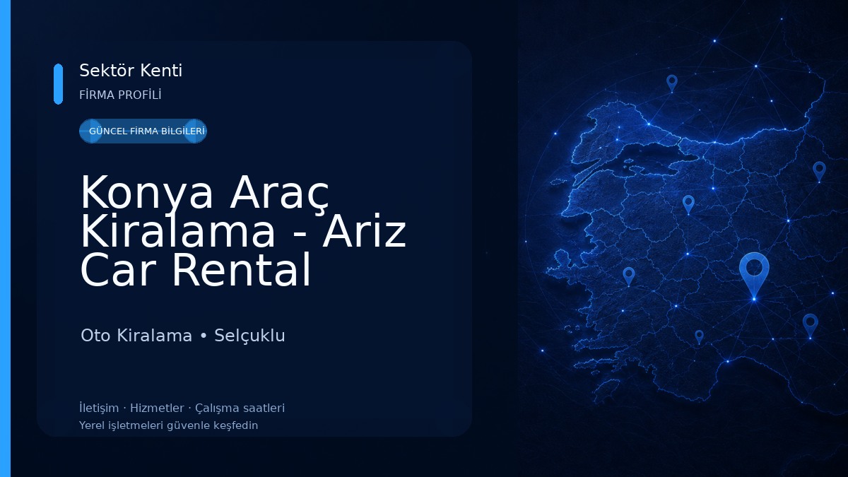 Konya Araç Kiralama - Ariz Car Rental Oto Kiralama