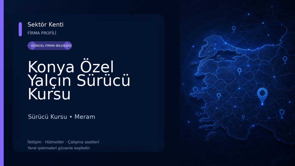 Konya Özel Yalçın Sürücü Kursu Sürücü Kursu